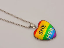Load image into Gallery viewer, LGBTQ Necklace - Queer / Gay Pride Jewelry - Gender and Sexual Identity Charm Necklace