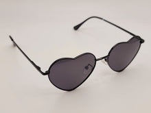 Load image into Gallery viewer, Lb diamond - Heart Shape Heart Sunglasses Retro Vintage Boho All Black