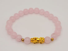 Load image into Gallery viewer, Rose Quartz Bracelet Feng Shui Bracelet 8 MM Self Love & Romance
