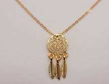 Load image into Gallery viewer, dainty Sleep Catcher necklace Minimalist Dream Catcher Necklace