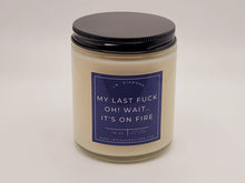 Load image into Gallery viewer, My Last F&ck Natural Soy Wax Candle - Gift for her Engagement Gift- Funny Gift