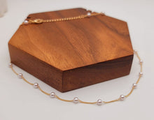 Load image into Gallery viewer, Pearl heart Choker Necklace  Trendy Pearl necklace