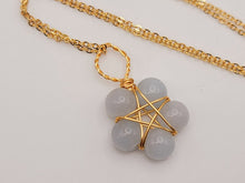 Load image into Gallery viewer, Blue Chalcedony necklace Powerful necklace Healing Energy Crystal Jewelry