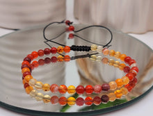 Load image into Gallery viewer, Carnelian Bracelet , Chakra Bracelet | adjustable bracelet, love and opportunity