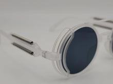 Load image into Gallery viewer, Steampunk Goggles Glasses Round Sunglasses Emo Retro Vintage White