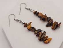 Load image into Gallery viewer, Cute Silver tone Crystal Earrings Handmade Reiki & Chakra Gifts
