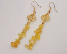Load image into Gallery viewer, Handmade Citrine Natural Drop Earrings , Crystal Earrings