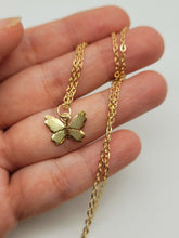 Load image into Gallery viewer, Butterfly Necklace - Trendy Butterfly necklace Gold tone - Gift for her