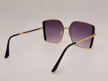 Load image into Gallery viewer, Square Rectangle Unisex Luxury Sunglasses Vintage Punk Black