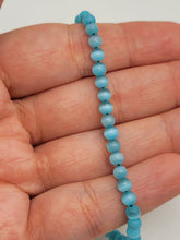 Load image into Gallery viewer, Blue Cats Eye Stone Bracelet Genuine bead bracelet Adjustable