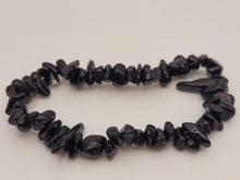 Load image into Gallery viewer, Black Obsidian Healing Bracelet Chip Bracelet Handmade
