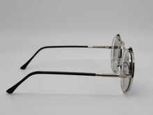 Load image into Gallery viewer, Steampunk Goggles Glasses Round Sunglasses Emo Retro Vintage Flip Up Blue