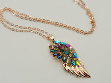 Load image into Gallery viewer, Rose Gold Wing Pendant necklace Trending Necklace , Gold plated charm