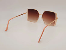 Load image into Gallery viewer, Fashion Big Rectangle Unisex Luxury Sunglasses Vintage Punk Tea