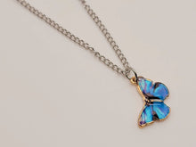 Load image into Gallery viewer, Butterfly Necklace - Trendy Butterfly necklace Silver tone