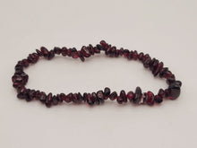 Load image into Gallery viewer, Garnet Chip Bracelet Handmade Genuine Crystal Stretch Bracelet