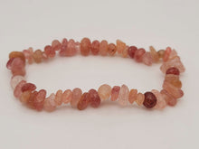 Load image into Gallery viewer, Strawberry Quartz Natural Healing Bracelet Chip Bracelet