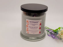 Load image into Gallery viewer, Kiss me all Over Natural Soy Wax Candle Highly Scented with Smokey Quartz Crystals
