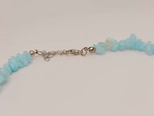Load image into Gallery viewer, Blue Chalcedony Choker necklace Powerful necklace Healing Energy Crystal