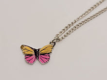 Load image into Gallery viewer, Butterfly Necklace - Trendy Butterfly necklace Silver tone - Gift for her