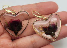Load image into Gallery viewer, Pressed Wild Flower Earrings | Multi Flower Earrings | Resin Jewelry