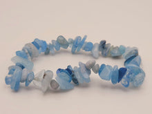 Load image into Gallery viewer, Blue Chalcedony Bracelet Handmade Genuine Crystal Stretch Bracelet