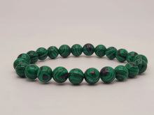 Load image into Gallery viewer, Crystal Bracelet 8mm Malachite Healing Crystal Bracelet