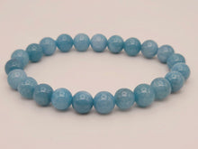 Load image into Gallery viewer, Blue Chalcedony Bracelet Powerful Bracelet 8mm Healing Energy Crystal