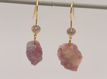 Load image into Gallery viewer, Handmade Amethyst Natural Drop Earrings , Stone Earrings