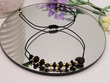 Load image into Gallery viewer, Black Obsidian Healing Bracelet Chip Bracelet Natural crystal Bracelet