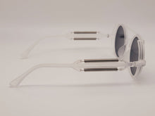 Load image into Gallery viewer, Steampunk Goggles Glasses Round Sunglasses Emo Retro Vintage White