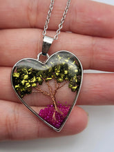 Load image into Gallery viewer, Tree Of Life necklace / Tree necklace / Pyrite & Rose Topaz / Trending necklace