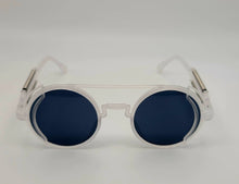 Load image into Gallery viewer, Steampunk Goggles Glasses Round Sunglasses Emo Retro Vintage White