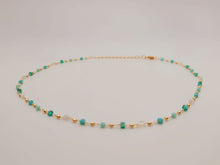 Load image into Gallery viewer, Dainty Crystal Choker Necklace Gold tone Gorgeous Choker Irregular Crystals