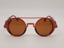 Load image into Gallery viewer, Steampunk Goggles Glasses Round Sunglasses Emo Retro Vintage Brown