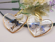 Load image into Gallery viewer, Pressed Wild Flower Earrings | Multi Flower Earrings | Resin Jewelry