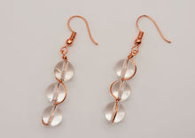 Load image into Gallery viewer, Handmade Clear Quartz Natural Drop Earrings , Stone Earrings