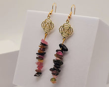 Load image into Gallery viewer, Handmade Rainbow Quartz Natural Drop Earrings , Crystal Earrings
