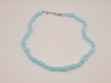 Load image into Gallery viewer, Blue Chalcedony Choker necklace Powerful necklace Healing Energy Crystal