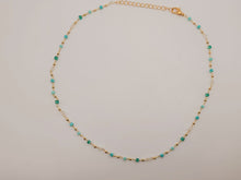 Load image into Gallery viewer, Dainty Crystal Choker Necklace Gold tone Gorgeous Choker Irregular Crystals