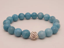 Load image into Gallery viewer, Blue Chalcedony Bracelet Powerful Bracelet 10 MM Healing Energy Crystal