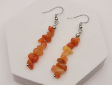 Load image into Gallery viewer, Cute Silver tone Crystal Earrings Handmade Reiki & Chakra Gifts