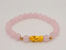 Load image into Gallery viewer, Rose Quartz Bracelet Feng Shui Bracelet 8 MM Self Love & Romance