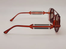 Load image into Gallery viewer, Steampunk Goggles Glasses Round Sunglasses Emo Retro Vintage Brown