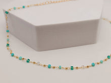 Load image into Gallery viewer, Dainty Crystal Choker Necklace Gold tone Gorgeous Choker Irregular Crystals