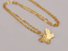Load image into Gallery viewer, Butterfly Necklace - Trendy Butterfly necklace Gold tone - Gift for her