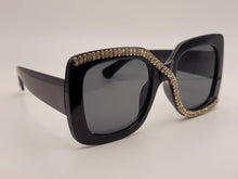 Load image into Gallery viewer, Popular Fashion Big Rectangle Women Luxury Sunglasses Vintage Rhinestones