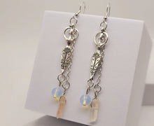 Load image into Gallery viewer, Handmade Woman Body Natural Drop Earrings , Clear Quartz