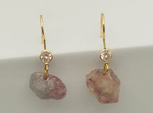 Load image into Gallery viewer, Handmade Amethyst Natural Drop Earrings , Stone Earrings