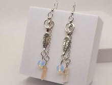 Load image into Gallery viewer, Handmade Woman Body Natural Drop Earrings , Clear Quartz